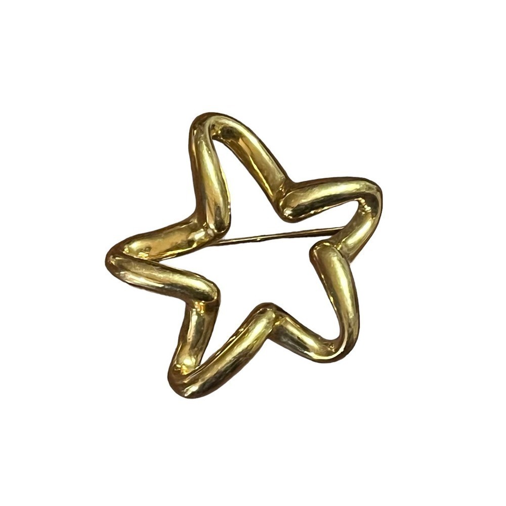 Lady Remington Gold Freestyle Star Pin Brooch
